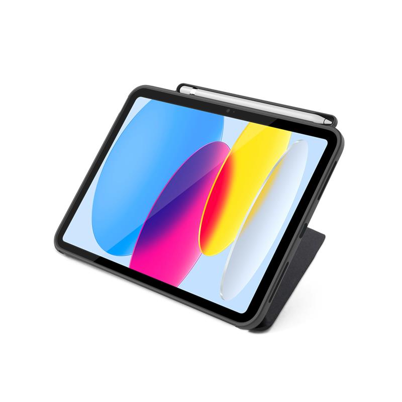 iStores by EPICO Clear Flip Case iPad 10.gen 10,9" (2022) - čierna transparentná 