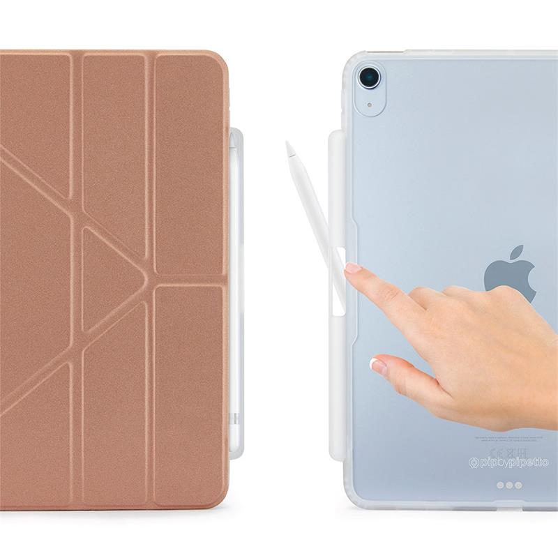 Pipetto puzdro Origami Pencil Case pre iPad 10.9" 2022 10th Gen - Rose Gold 