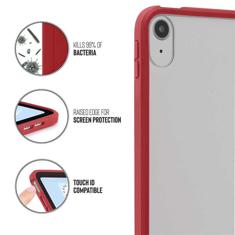 Pipetto puzdro Origami TPU Case pre iPad 10.9" 2022 10th Gen - Dark Red 