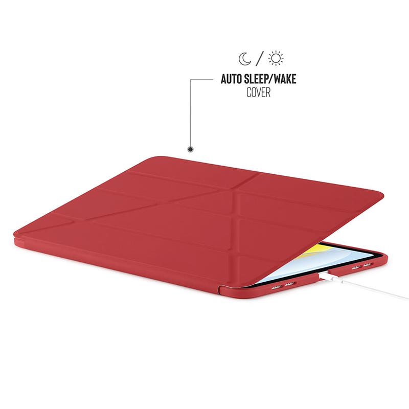 Pipetto puzdro Origami TPU Case pre iPad 10.9" 2022 10th Gen - Dark Red 