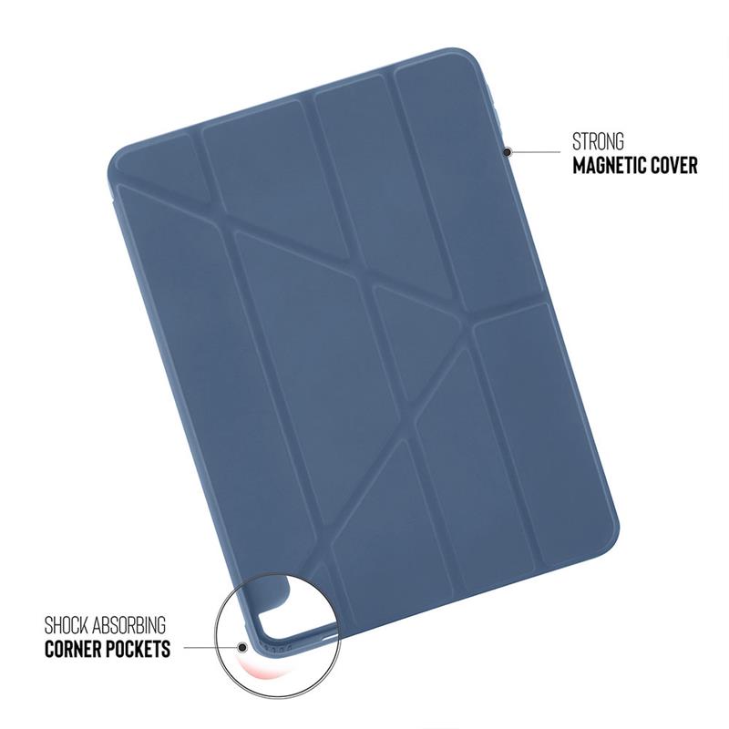 Pipetto puzdro Origami TPU Case pre iPad 10.9" 2022 10th Gen - Navy Blue 