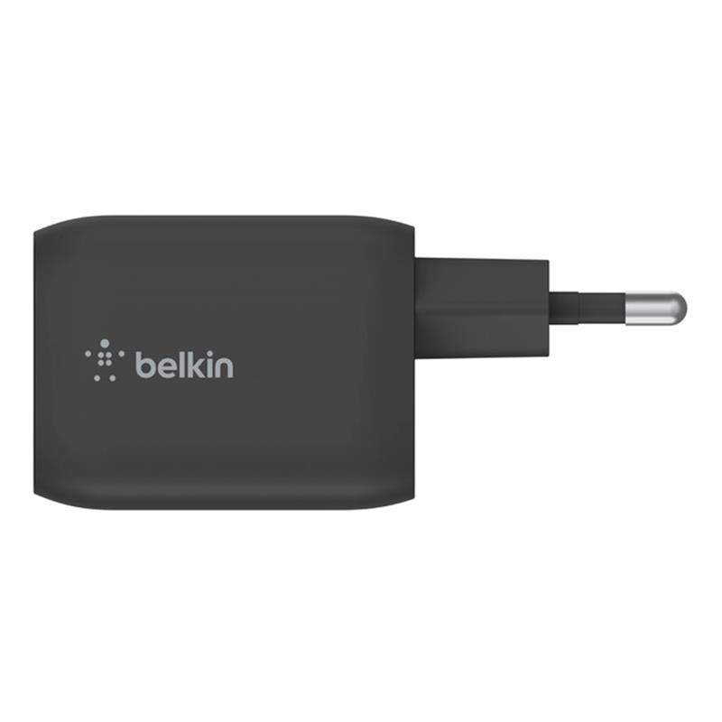 Belkin 65W Dual USB-C GaN PD Wall Charger with PPS - Black 