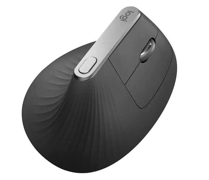 Logitech MX Vertical - pokročilá ergonomická myš - grafitová 