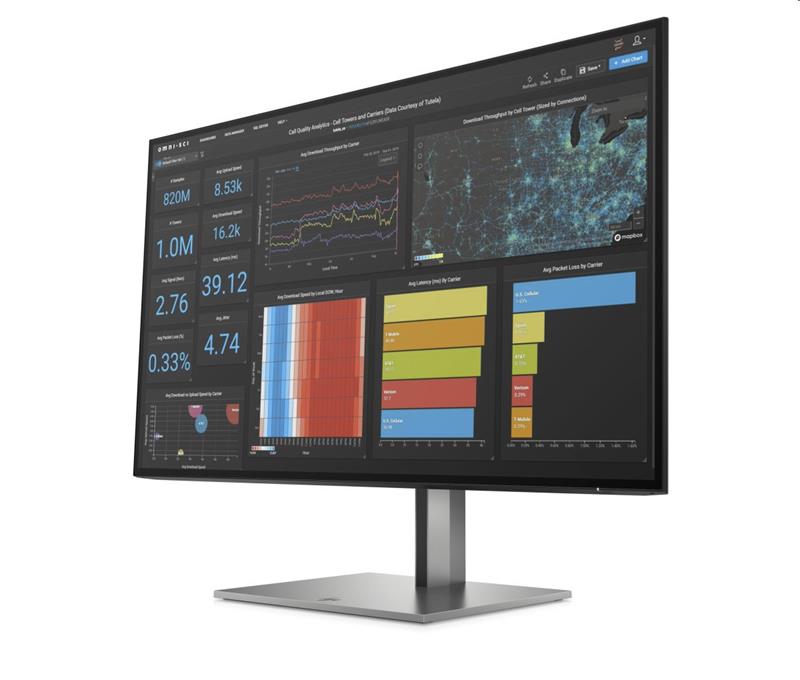 HP Z27q G3 QHD Display, 27.0/IPS, 2560X1440/60Hz, 1000:1, 5 ms, 350cd, HDMI/DP, 3-3-3, pivot 