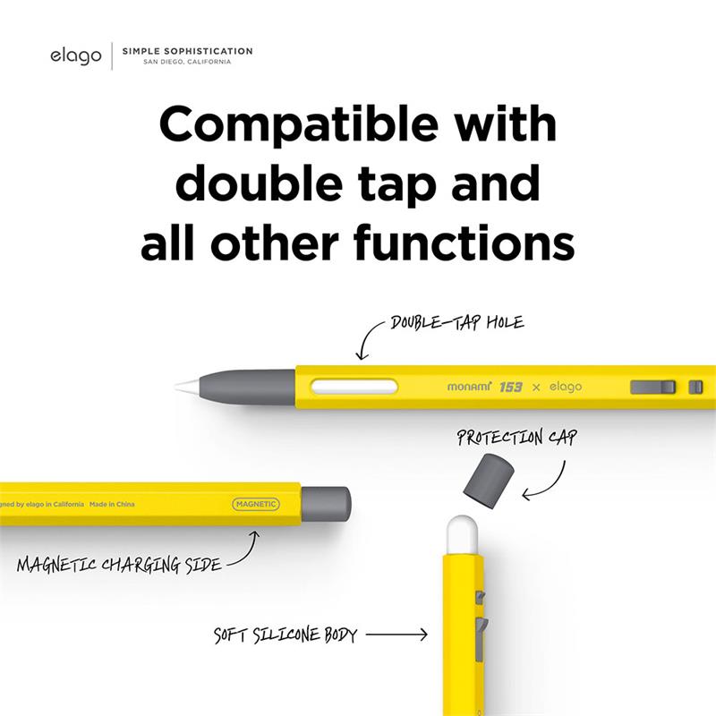 Elago kryt X Monami Case pre Apple Pencil 2nd Gen & Pencil Pro - Yellow 