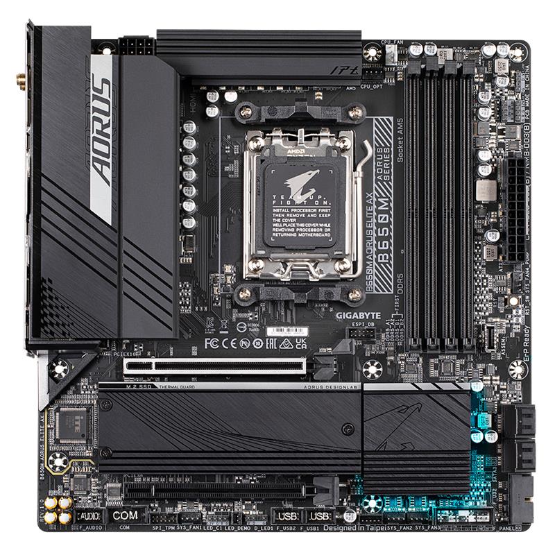 Gigabyte AORUS B650M ELITE AX , AMD B650, AM5, 4xDDR5, mATX 