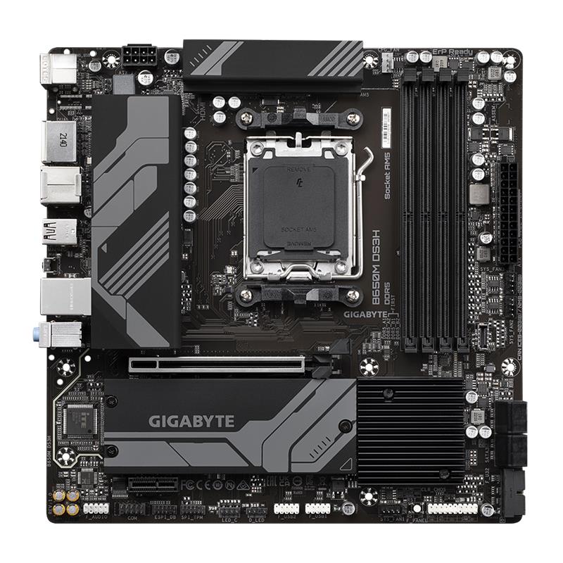 Gigabyte B650M DS3H , AMD B650, AM5, 4xDDR5, mATX 