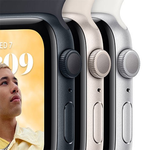 Apple Watch SE GPS 44mm Starlight Aluminium Case with Starlight Sport Band - Regular *Rozbalený* 