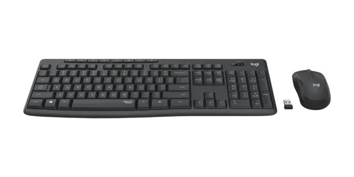 Logitech MK295 tichá bezdrôtová klávesnica a myš (combo) - CZ - GRAPHITE