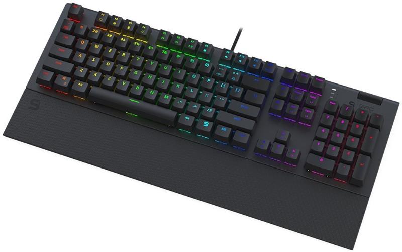 ENDORFY herná klávesnica Omnis Kailh BR RGB / USB / brown switch / drôtová /mechanická/US layout/čierna RGB  