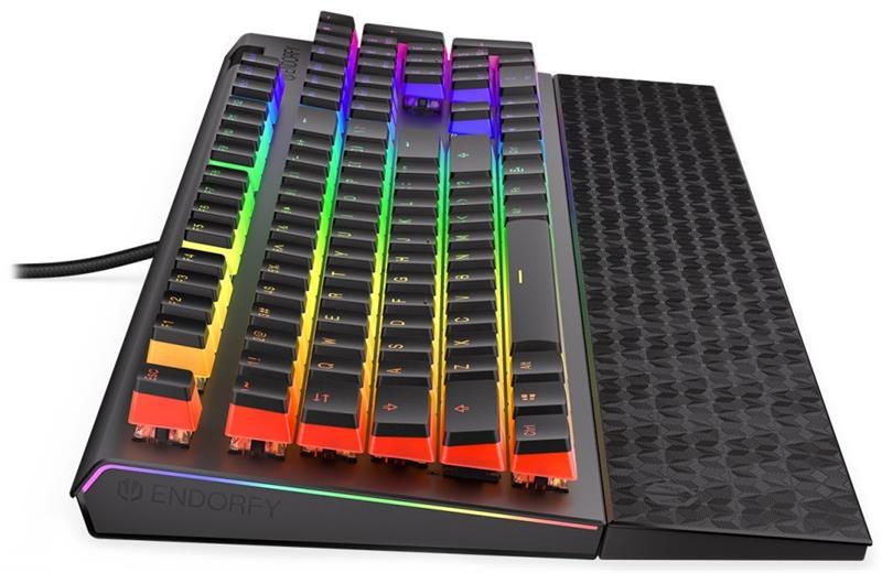 ENDORFY herná klávesnica Omnis Pudd.Kailh RD RGB /USB/ red switch / drôtová / mechanická / US layout / čierna RGB  