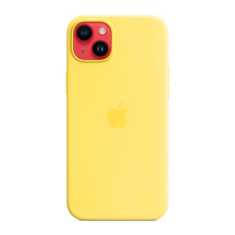 Apple iPhone 14 Plus Silicone Case with MagSafe - Canary Yellow 