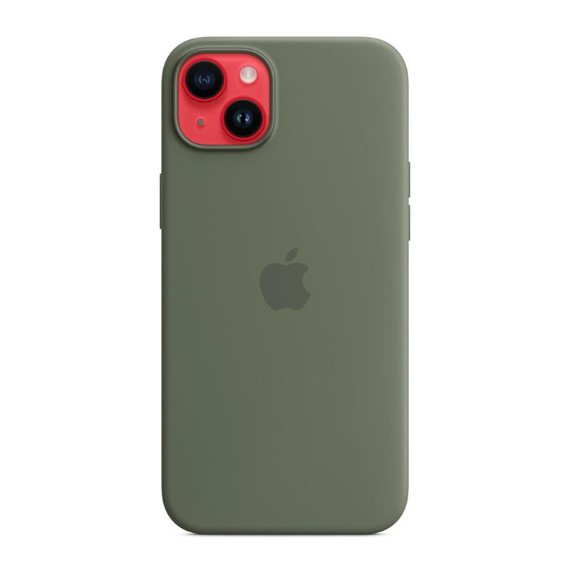 Apple iPhone 14 Plus Silicone Case with MagSafe - Olive 