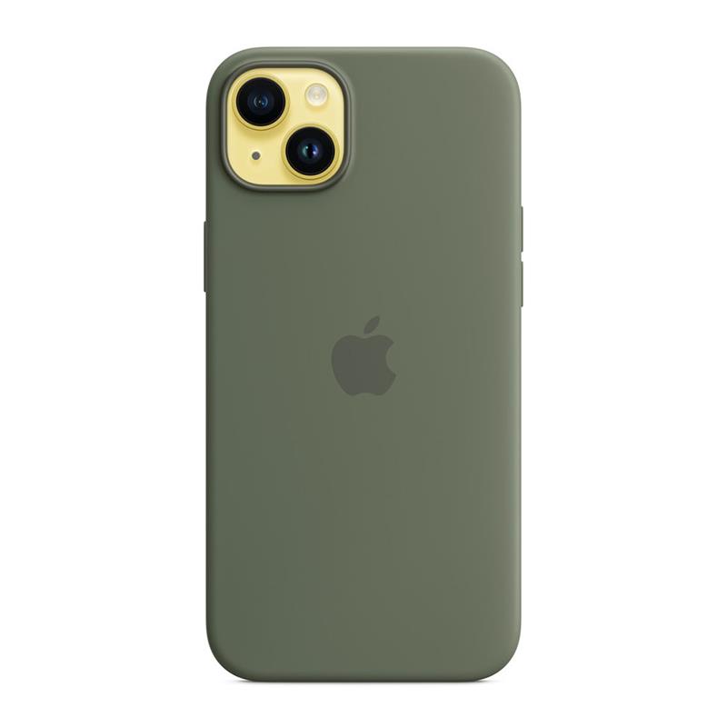 Apple iPhone 14 Plus Silicone Case with MagSafe - Olive 