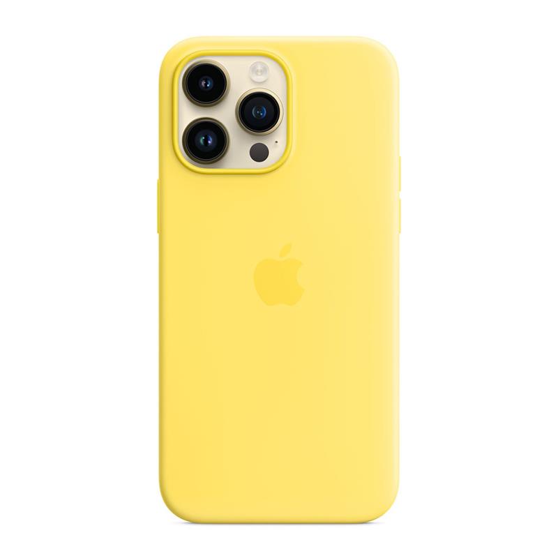 Apple iPhone 14 Pro Max Silicone Case with MagSafe - Canary Yellow 