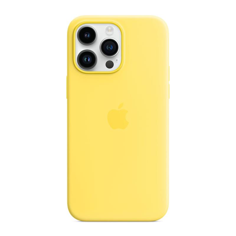 Apple iPhone 14 Pro Max Silicone Case with MagSafe - Canary Yellow 