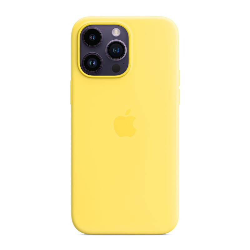 Apple iPhone 14 Pro Max Silicone Case with MagSafe - Canary Yellow 