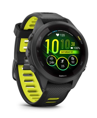 Garmin Forerunner 265S, Black/Amp Yellow 