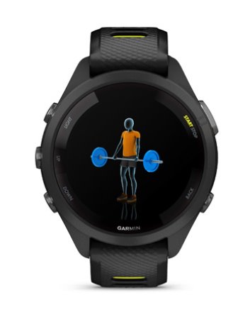 Garmin Forerunner 265S, Black/Amp Yellow 