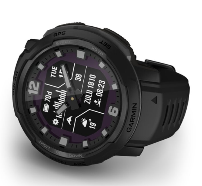 Garmin Instinct Crossover Solar, Tactical Edition, Black 