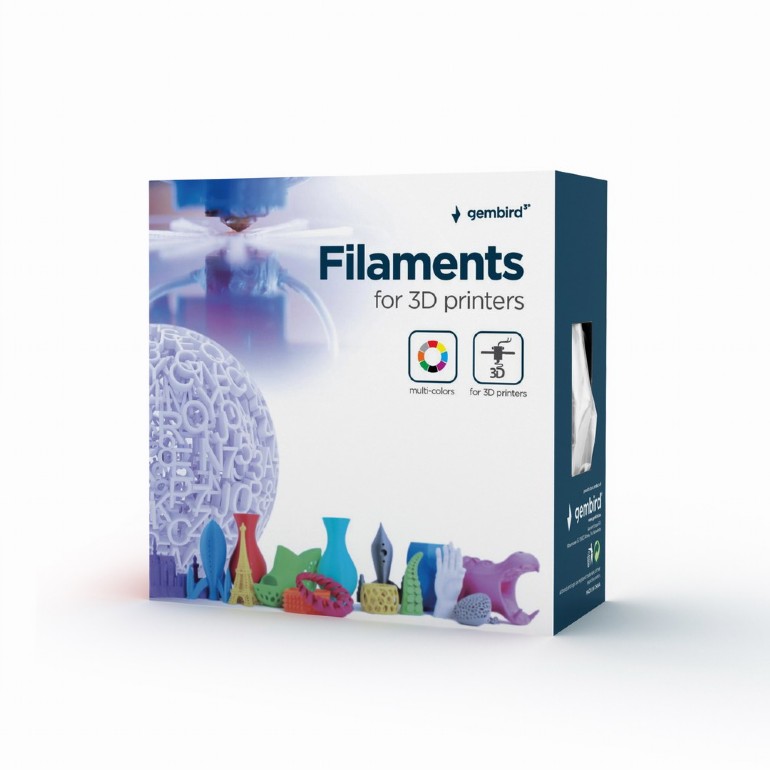 Tlačová struna (filament) GEMBIRD, PLA PLUS, 1,75mm, 1kg, červená 