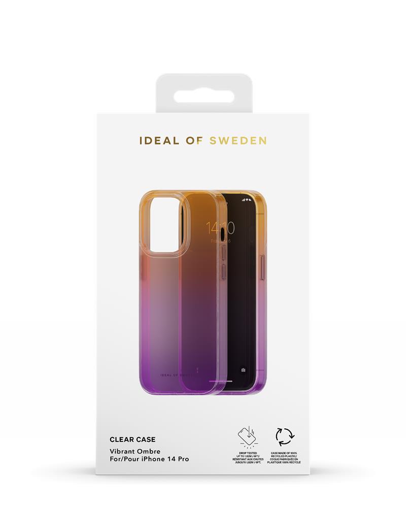 iDeal Fashion Clear Case iPhone 14 Pro Vibrant Ombre 