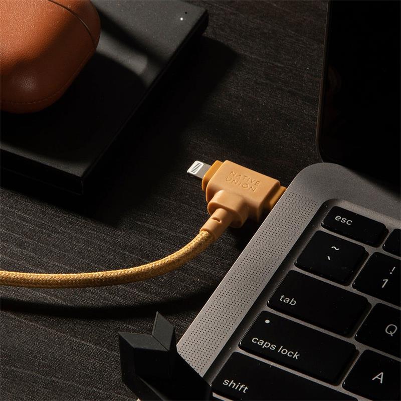 Native Union kábel Belt Cable Duo USB-C to USB-C/Lightning 1.5m - Kraft 