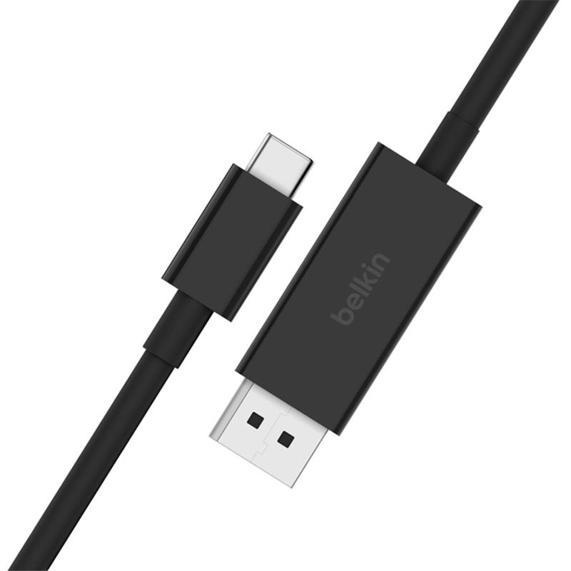 Belkin kábel Connect USB-C to DisplayPort 1.4 Cable 2m - Black 