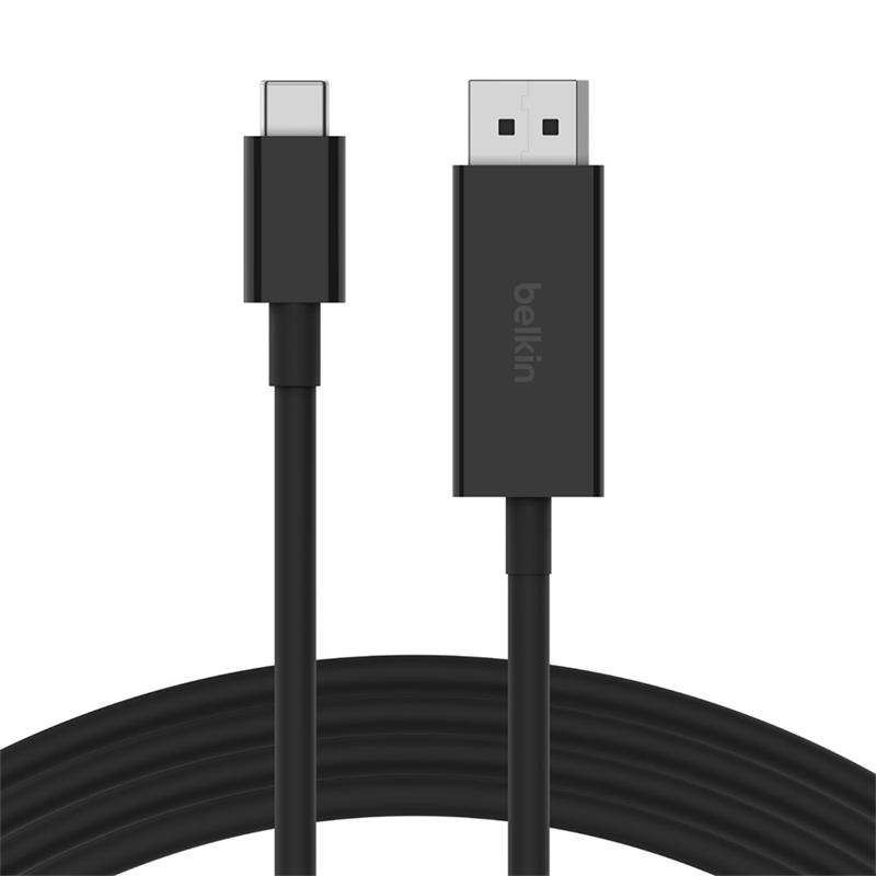 Belkin kábel Connect USB-C to DisplayPort 1.4 Cable 2m - Black 