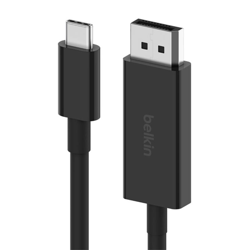 Belkin kábel Connect USB-C to DisplayPort 1.4 Cable 2m - Black 