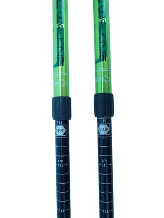 Trekingové palice 65 - 135 cm, 290g - zelená 