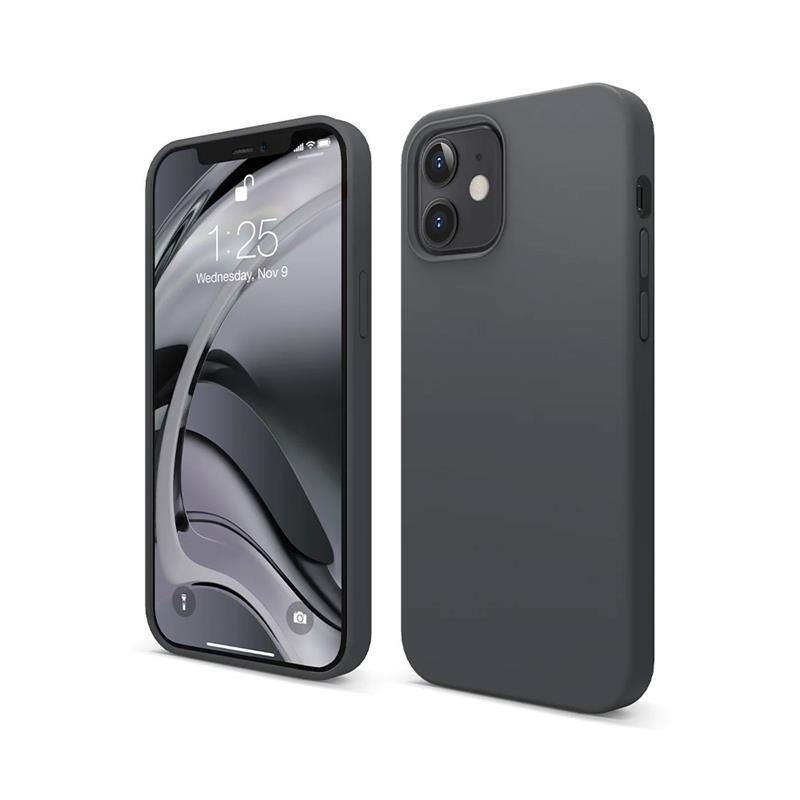 Elago kryt Silicone Case pre iPhone 12/12 Pro - Dark Gray 