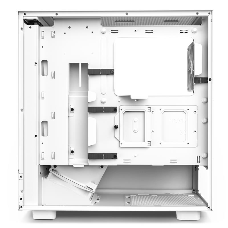 NZXT case H5 Flow / 2x120 mm fan / glass / mesh panel / white 