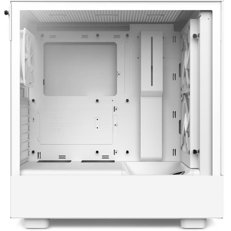 NZXT case H5 Flow RGB / 2x120 mm fan / glass / mesh panel / white 