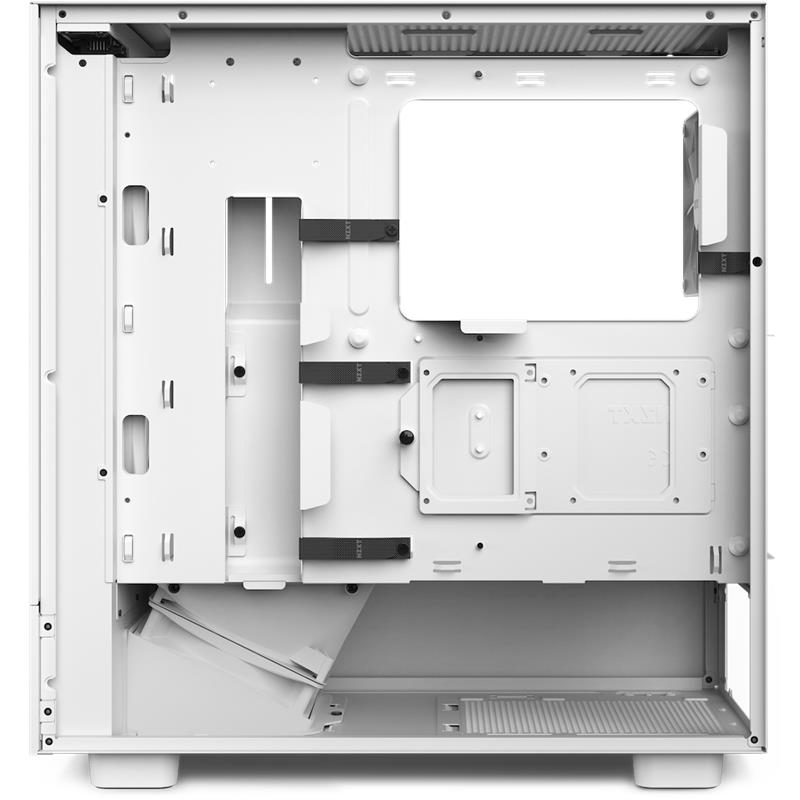 NZXT case H5 Flow RGB / 2x120 mm fan / glass / mesh panel / white 