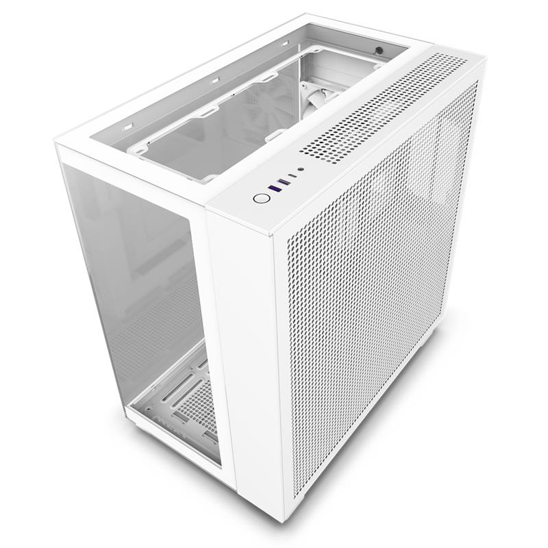 NZXT case H9 Elite / 3xRGB 120 mm / 1x 120mm fan / glass / RGB&fan controler / white 