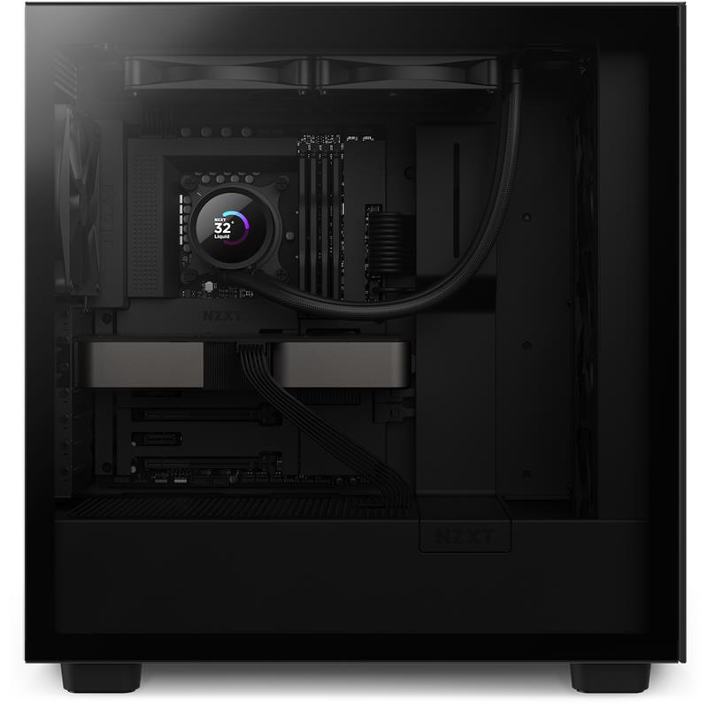 NZXT AIO liquid cooler CPU Kraken 280 / 2x140mm fan / 4-pin PWM / LCD display / black 
