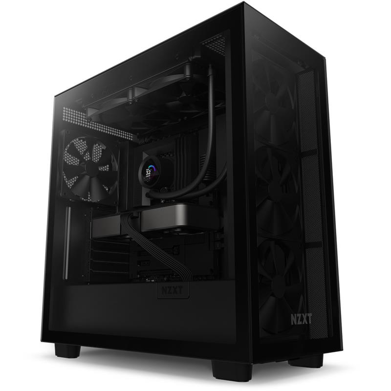 NZXT AIO liquid cooler CPU Kraken 280 / 2x140mm fan / 4-pin PWM / LCD display / black 