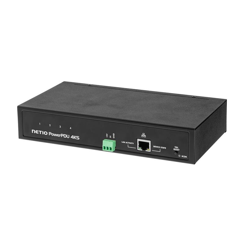 NETIO PowerPDU 4KS EU 4xIEC320 C13, měření el.hodnot, 1xLAN, seriál, SCZ, IOC, API, IP Watchdog, LUA 