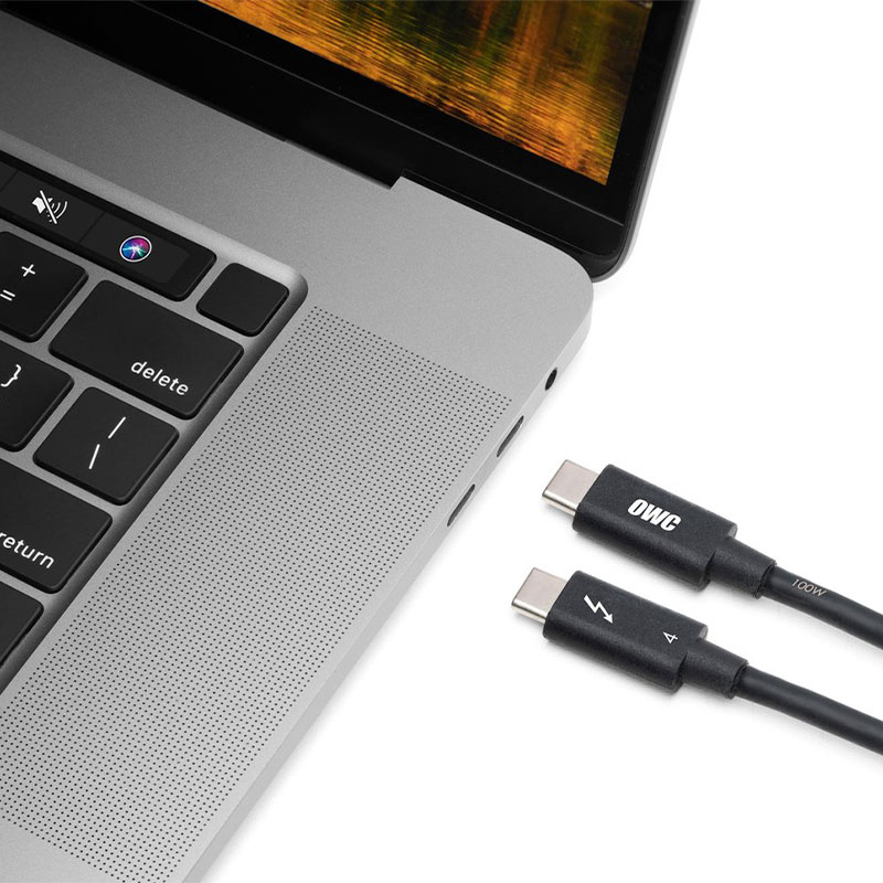 OWC kábel Thunderbolt 4 / USB-C Cable 0.7m - Black 
