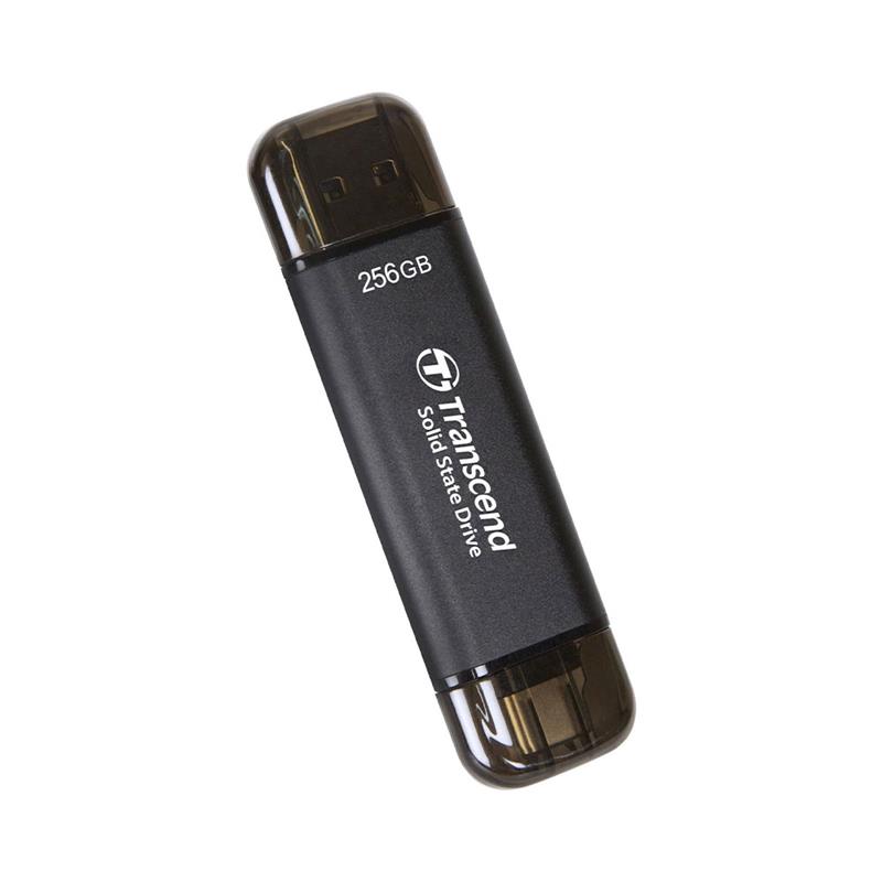 Transcend SSD 256GB ESD310C USB 3.2 Gen 2x1 - Black 