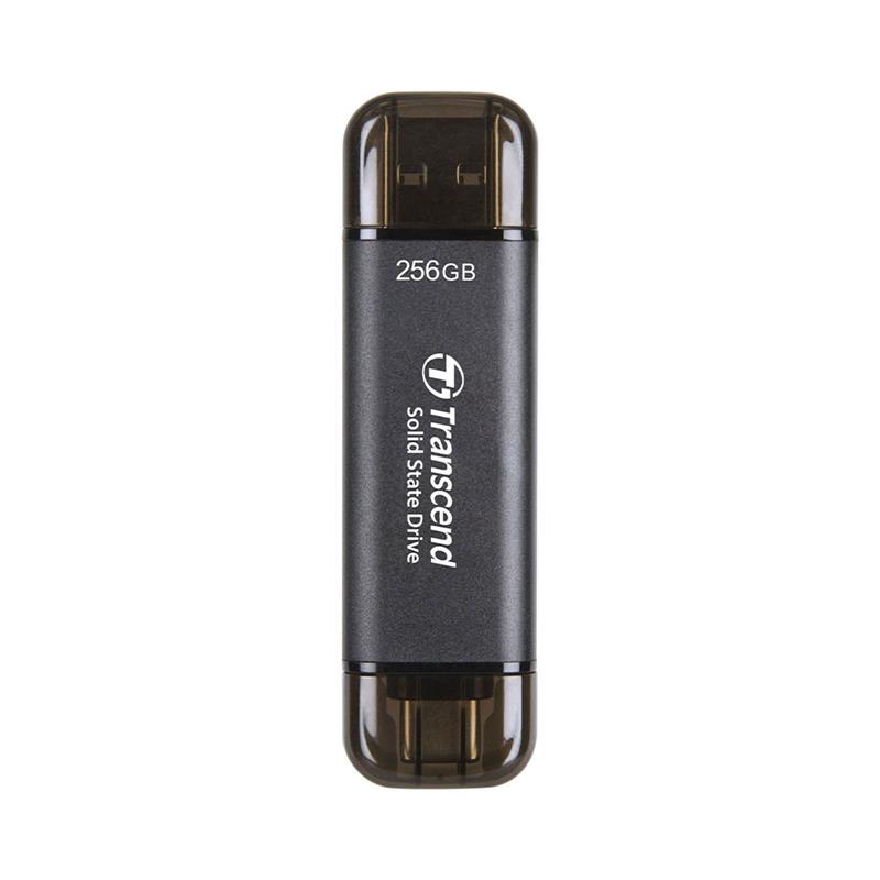 Transcend SSD 256GB ESD310C USB 3.2 Gen 2x1 - Black 