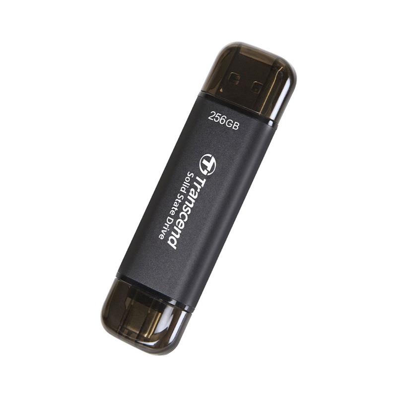 Transcend SSD 256GB ESD310C USB 3.2 Gen 2x1 - Black 