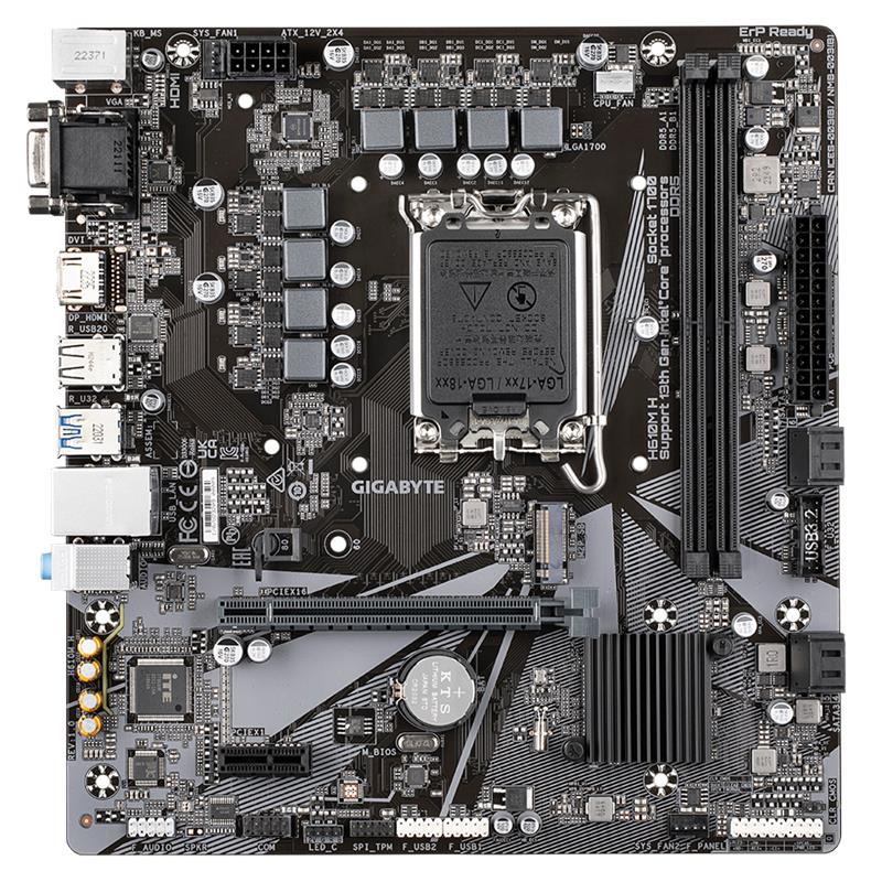 Gigabyte H610M H, Intel H610, LGA1700, 2xDDR5, mATX 