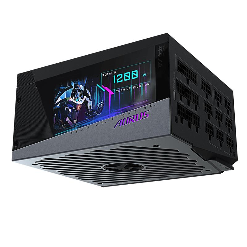 Gigabyte AORUS P1200PM 1200W 80+ PLATINUM Modular, LCD monitor 