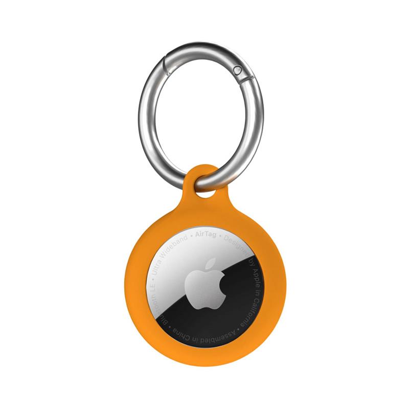Next One puzdro Secure Silicone Key Clip pre Apple AirTag - Orange 
