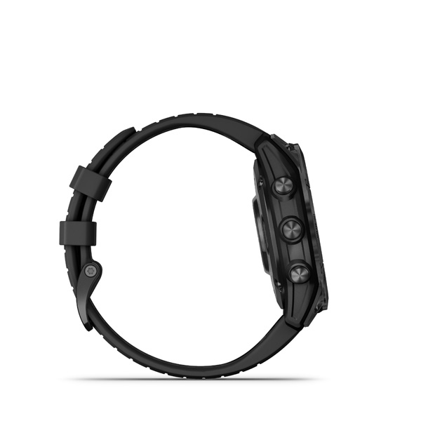 Garmin fenix 7 Pro Solar, Slate Gray Stainless Steel, Black Band 