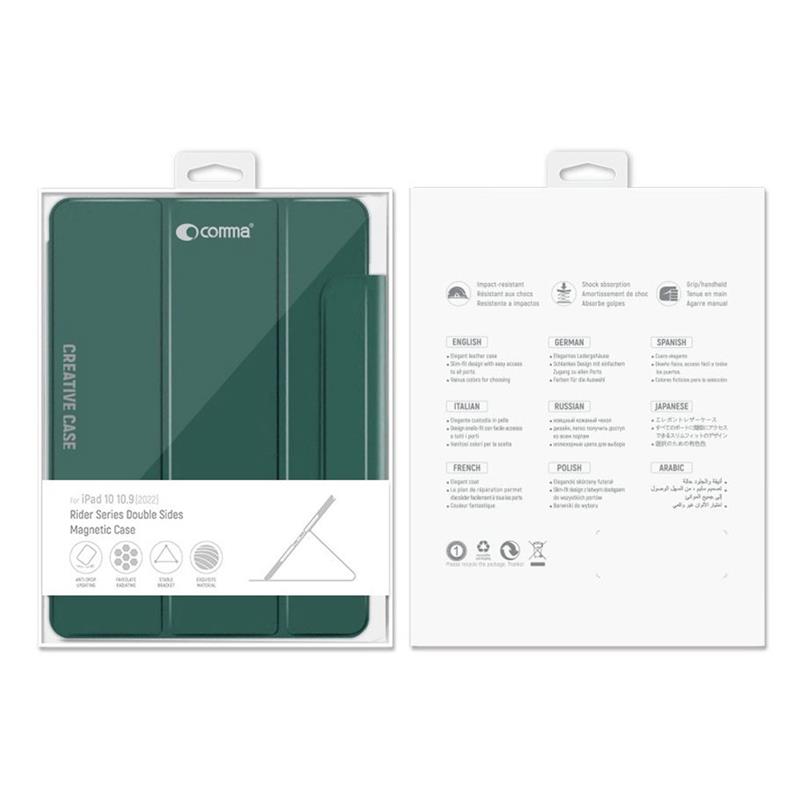 Comma puzdro Rider Magnetic Case pre iPad 10.9" 2022 10th Gen - Light Green 