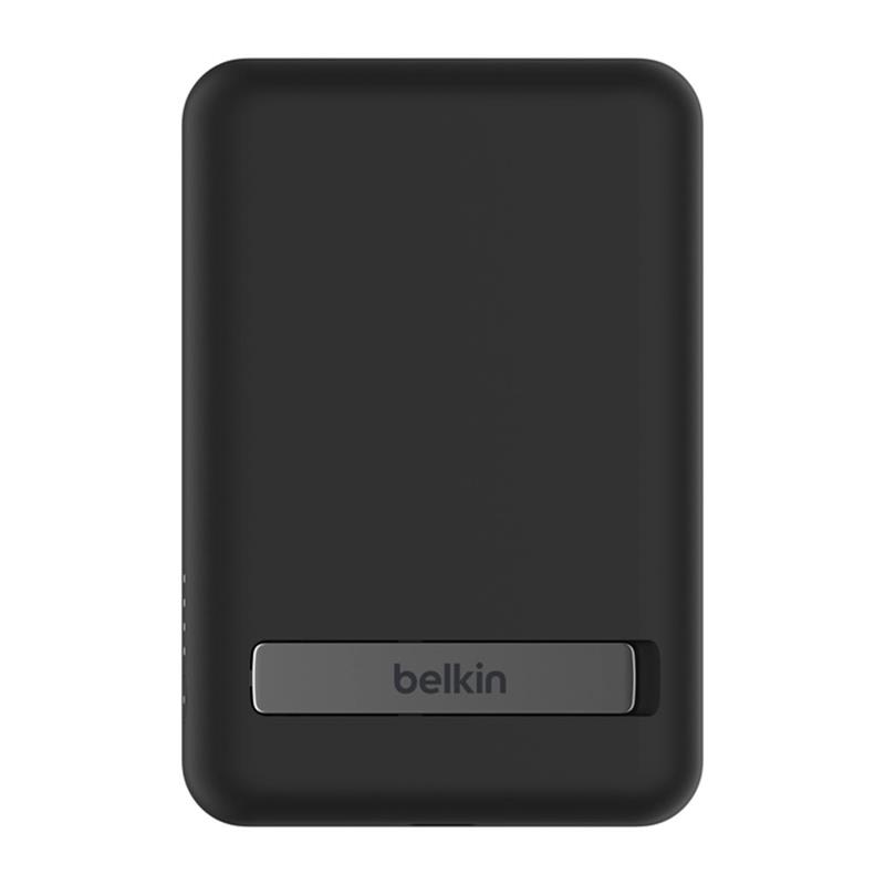 Belkin Boost Charge Magnetic Wireless Power Bank 5K + Stand - Black 