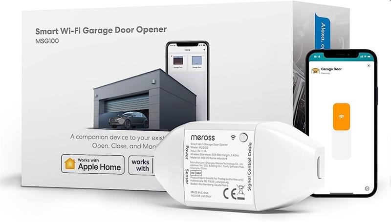 Meross Smart Wi-Fi Ovládanie otvárania garažovej brány 